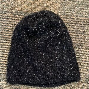 Sparkly Black Beanie